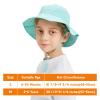 TopTie Baby Sun Hat Summer Beach Hat UPF 50+ Bucket Hat with Wide Brim for Kids 0-6 Years-White-S view 2