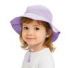 TopTie Baby Sun Hat Summer Beach Hat UPF 50+ Bucket Hat with Wide Brim for Kids 0-6 Years-Purple-S view 1
