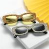 COTIA Small Square Sunglasses Women Diamond Sunglasses Rhinestone Bling Sunglasses Men Eyewear UV400 (black) view 3