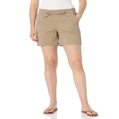 Gloria Vanderbilt Women's Pull On Wide Leg Chino Short