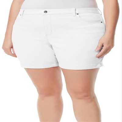 Gloria Vanderbilt Women's Amanda Basic Jean Short Vintage White