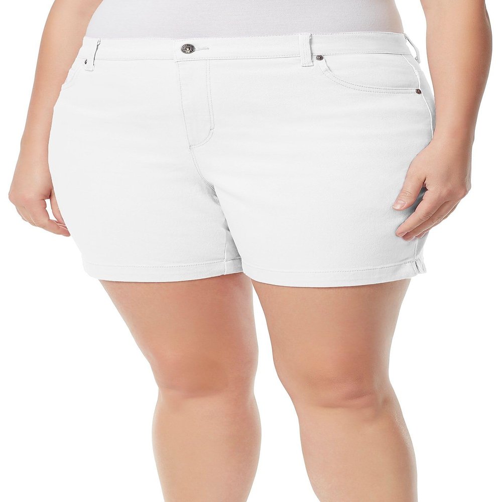 Gloria Vanderbilt Women's Amanda Basic Jean Short Vintage White
