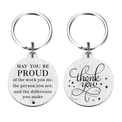 ABNTY Coworker Gifts, Teacher Appreciation Gifts, Thank You Keychain, Leaving Going Away Farewell Good Bye Retirement Gifts for Women Men Female Male Inspirational