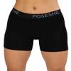 POSESHE Women's Boxer Briefs 6" Inseam, Ultra-soft MicroModal Boyshorts Underwear, All Black,1X view 1