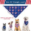 American Flag Dog Bandanas, 4th of July Dog Bandanas, 4 Pack Triangle Pet Scarfs, Holiday Pet Bandana for Small Medium Large Dogs Cats Pets view 2