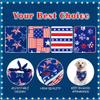American Flag Dog Bandanas, 4th of July Dog Bandanas, 4 Pack Triangle Pet Scarfs, Holiday Pet Bandana for Small Medium Large Dogs Cats Pets view 3