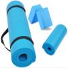 Fitvids All Purpose 1/2-Inch Extra Thick High Density Anti-Tear Exercise Yoga Mat and Knee Pad with Carrying Strap and Yoga Blocks, Blue view 1