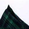 ZHANCHTONG Women's High Waist A-Line Pleated Mini Skirt Short Tennis Skirt (05 Green Plaid, XXL) view 3