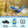 SZHLUX Camping Hammock Double & Single Portable Hammocks with 2 Tree Straps and Attached Carry Bag,Great for Outdoor,Indoor,Beach,Camping view 3