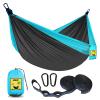 SZHLUX Camping Hammock Double & Single Portable Hammocks with 2 Tree Straps, Great for Hiking,Backpacking,Hunting,Outdoor,Beach,Camping view 1