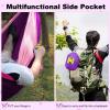 SZHLUX Camping Hammock Double & Single Portable Hammocks with 2 Tree Straps and Attached Carry Bag,Great for Outdoor,Indoor,Beach,Camping,Purple & Pink, Medium view 4