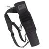 KRATARC Archery Lightweight Back Arrow Quiver Dual Use Foldable Compact Hip Arrows Bag with Molle System Pocket Hanged for Target Shooting Hunting (Black) view 1