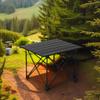 ROCK CLOUD Portable Camping Table Ultralight Aluminum Camp Table Folding Compact Beach Table for Camping Hiking Backpacking Outdoor Picnic(Reinforced Frame-Small) view 2