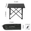 ROCK CLOUD Portable Camping Table Ultralight Aluminum Camp Table Folding Compact Beach Table for Camping Hiking Backpacking Outdoor Picnic(Reinforced Frame-Small) view 3