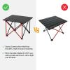 ROCK CLOUD Portable Camping Table Ultralight Aluminum Camp Table Folding Compact Beach Table for Camping Hiking Backpacking Outdoor Picnic(Reinforced Frame-Small) view 4