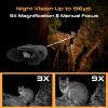 Grey Bear Night Vision Star Goggles, 9X Infrared Binoculars, IP54 for Wildlife Observation, Camping, Hiking, Security, View Range 1248ft at Day & 591ft in Total Darkness view 4