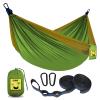 SZHLUX Camping Hammock Double & Single Portable Hammocks with 2 Tree Straps, Great for Hiking,Backpacking,Hunting,Outdoor,Beach,Camping view 1