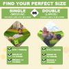SZHLUX Camping Hammock Double & Single Portable Hammocks with 2 Tree Straps, Great for Hiking,Backpacking,Hunting,Outdoor,Beach,Camping view 2
