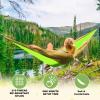 SZHLUX Camping Hammock Double & Single Portable Hammocks with 2 Tree Straps, Great for Hiking,Backpacking,Hunting,Outdoor,Beach,Camping view 4