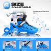 METROLLER Inline Skates for Girls and Boys, Women, Men 4 Sizes Adjustable Inline Skates with Light Up Wheels, Illuminating Beginner Skates for Kids & Adult Youth view 3
