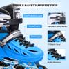 METROLLER Inline Skates for Girls and Boys, Women, Men 4 Sizes Adjustable Inline Skates with Light Up Wheels, Illuminating Beginner Skates for Kids & Adult Youth view 4