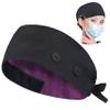 ABAMERICA Working Caps with Button and Sweatband, Adjustable Working Hats for Women Men, One Size (Tie Back or Toggle) view 1