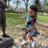 HINTINA Toddler Little Boy Shorts Set Hawaiian Outfit Short Sleeve leaf Floral Flower Shirt Summer Clothes Set Suit 3-4T view 4