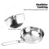 Fire-Maple Antarcti 8" Frying Pan | SUS 304 Stainless Steel Skillet | Durable and Easy to Clean | Ideal for Camping Fishing Bushcraft view 3