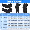 Charniol 4 Pairs Kids Arm Sleeves for Basketball Kids Long Compression Leg Sleeves and Arm Sleeves Youth Basketball Leg Sleeves(Black,Large) view 2