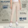 WallFlower Women's Luscious Curvy Uniform Skinny Mid-Rise Juniors Pants, Hummus, 17 view 2