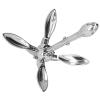 3.3lbs Foldable Grapnel Anchor, 316 Stainless Steel Boat Anchor Suitable for Use in Ponds, Rivers, Lakes or Oceans view 1