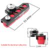 BBxunsless Bicycle C Caliper Extended Brake Pad (Set of 2) Wear-Resistant Replaceable Aluminum Alloy Rim Brake for Road, MTB, Folding Bike (Black-Red) view 2