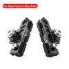 BBxunsless Bicycle C Caliper Extended Brake Pad (Set of 2) Wear-Resistant Replaceable Aluminum Alloy Rim Brake for Road, MTB, Folding Bike (Black-Black) view 2