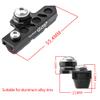 BBxunsless Bicycle C Caliper Extended Brake Pad (Set of 2) Wear-Resistant Replaceable Aluminum Alloy Rim Brake for Road, MTB, Folding Bike (Black-Black) view 3