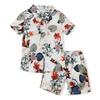 HINTINA Toddler Infant Baby Boy Shorts Set Hawaiian Outfit Short Sleeve leaf Floral Flower Shirt Summer Clothes Set Suit 18-24 Months view 1
