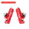 BBxunsless Bicycle C Caliper Extended Brake Pad (Set of 2) Wear-Resistant Replaceable Aluminum Alloy Rim Brake for Road, MTB, Folding Bike (Red) view 2