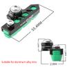 BBxunsless Bicycle C Caliper Extended Brake Pad (Set of 2) Bike Wear-Resistant Replaceable Aluminum Alloy Rim Brake for Road Bike,MTB,Folding Bike (Black-Green) view 2