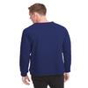 Unisex French Terry Raglan Crew Cool Blue view 3
