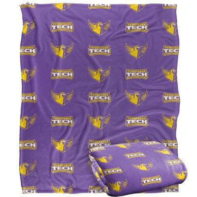 Tennessee Technological University Blanket, 50"X60" Logo Pattern,Silky Touch Super Soft Throw Blanket 50" x 60"