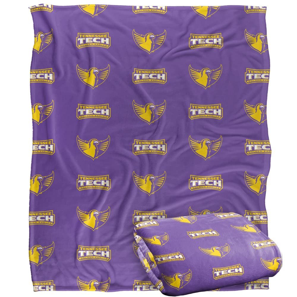 Tennessee Technological University Blanket, 50"X60" Logo Pattern,Silky Touch Super Soft Throw Blanket 50" x 60"