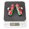 BBxunsless Bicycle C Caliper Extended Brake Pad (Set of 2) Wear-Resistant Replaceable Aluminum Alloy Rim Brake for Road, MTB, Folding Bike (Red-Green) view 4