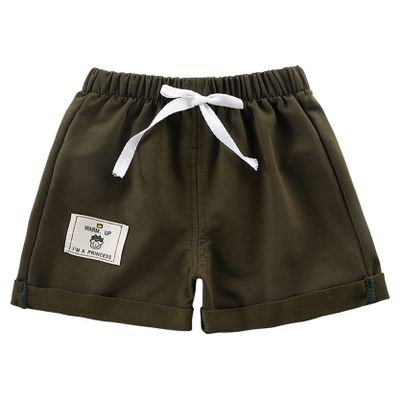 Loloda Toddler Baby Cotton Drawstring Loose Shorts Casual Sports Summer Bottoms Hot Pants for Boy Girl Green 9-12 Months
