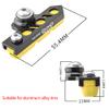 BBxunsless Bicycle C Caliper Extended Brake Pad (Set of 2) Wear-Resistant Replaceable Aluminum Alloy Rim Brake for Road, MTB, Folding Bike (Black-Yellow) view 2