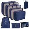 8pcs Set Suitcase Organiser Bags Travel Luggage Organizers Practical Suitcase Travel Storage Bags for Women Organizer Duffel Compression Make up Miss view 3