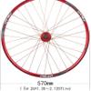 Wheelset 26Inch Bicycle Wheel,32 Hole Double Wall Alloy Rim MTB Mountain Bike Wheel Set Quick Release Disc Brake 7 8 9 10 Speed Road Wheel (Color : Blue, Size : 26inch) view 3