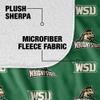 Wright State University Blanket, 50"X60" Logo Pattern,Silky Touch Sherpa Back Super Soft Throw Blanket view 4
