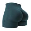 YEOREO Women High Waist Workout Yoga Gym Smile Contour Seamless Cycling Shorts Navy S view 1