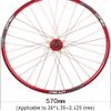Wheelset 26er Bicycle Wheel,Double Alloy Rim Q/R MTB 7 8 9 10 Speed Bike Wheelset 32H Front Bicycle Wheel Bike Wheelset Rear Road Wheel (Color : Gold, Size : 26inch) view 2