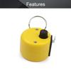 Heyiarbeit Plasitc Hand Tally Counter 4-Digit Tally Counters Mechanical Palm Counter Clicker Counter Handheld Pitch Click Counter Number Count for Row, People, Golf, Lap & Knitting, Yellow view 4