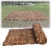 Geovne Outdoor Desert Camo Netting,Hunting Camouflage Net,Double Layer Army Blinds Nets,Multipurpose Sunshade Canopy,for Camping,Car Cover,Yard,Animal Observation,Shooting,Brown (3x7m(9.8x23ft)) view 1